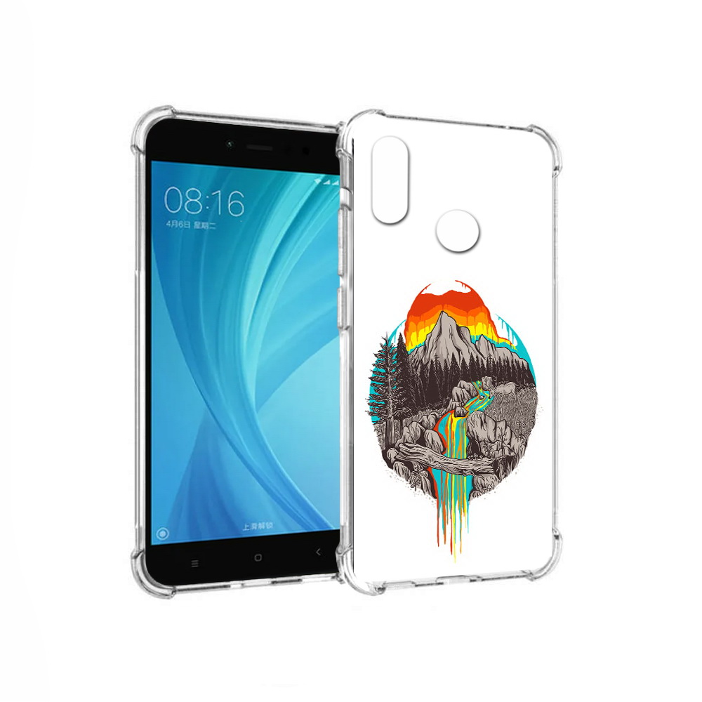 

Чехол MyPads Tocco для Xiaomi Redmi Note 5 Радужный водопад (PT113434.311.144), Прозрачный, Tocco