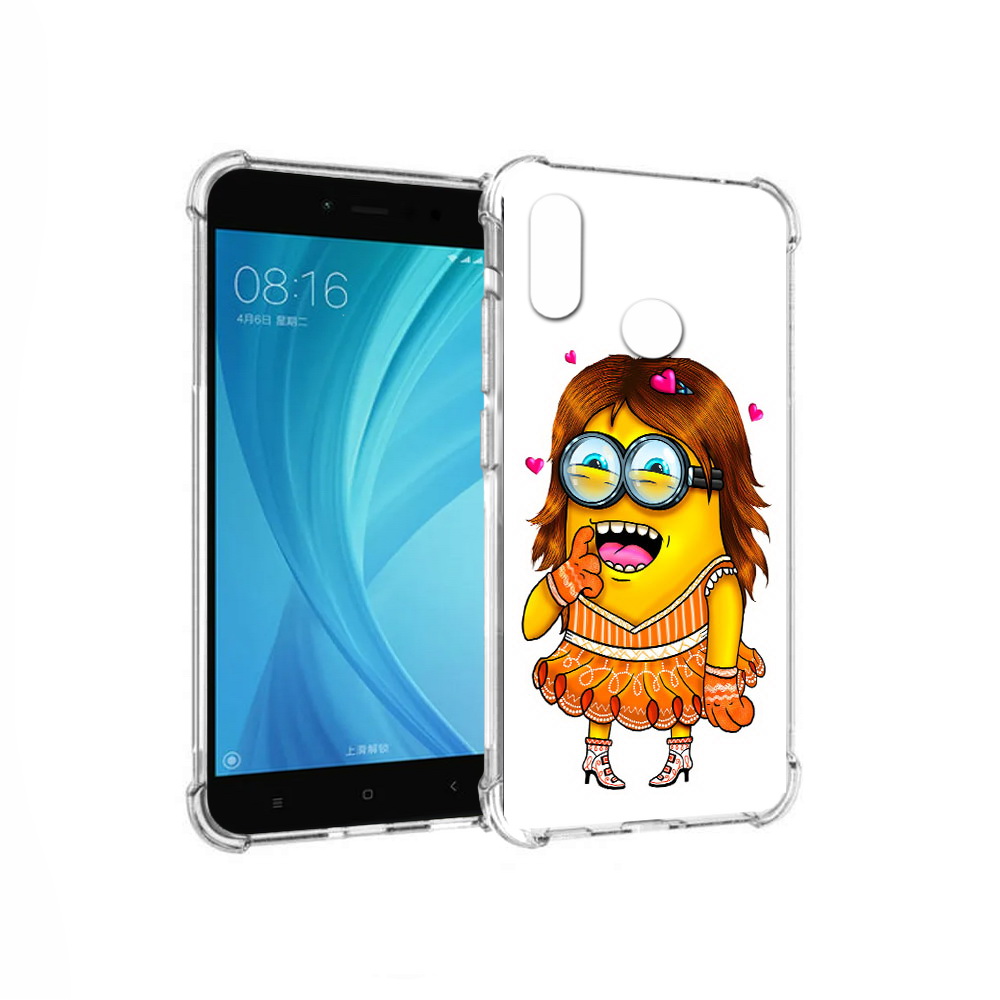 

Чехол MyPads Tocco для Xiaomi Redmi Note 5 Миньон девочка (PT113434.311.116), Прозрачный, Tocco