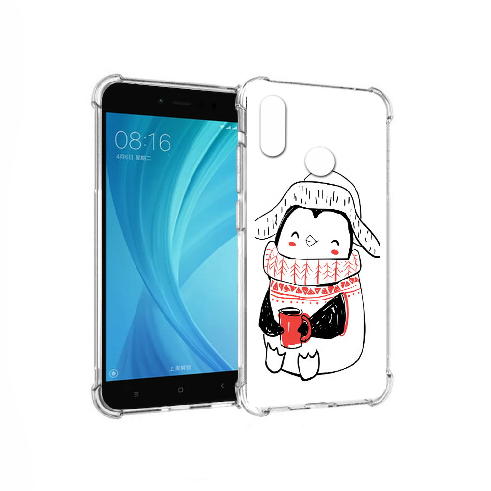 

Чехол MyPads Tocco для Xiaomi Redmi Note 5 Милый пингвин (PT113434.311.115), Прозрачный, Tocco