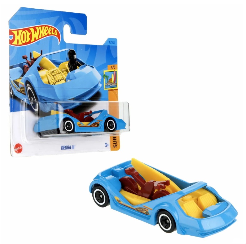 

Машинка базовой коллекции Hot Wheels DEORA синяя 5785 HKJ34, Голубой;желтый;красный