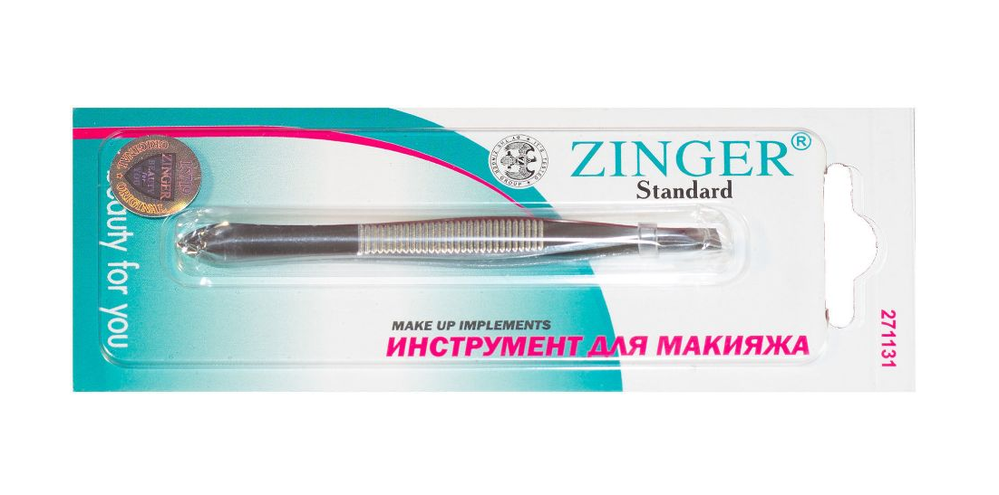

Пинцет скошенный для бровей Zinger 86014