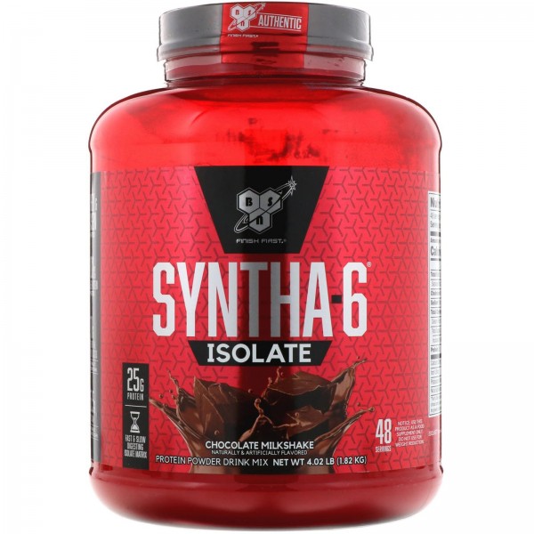 Протеин BSN syntha-6 isolate (1.82 кг) шоколадный, молочный коктейль