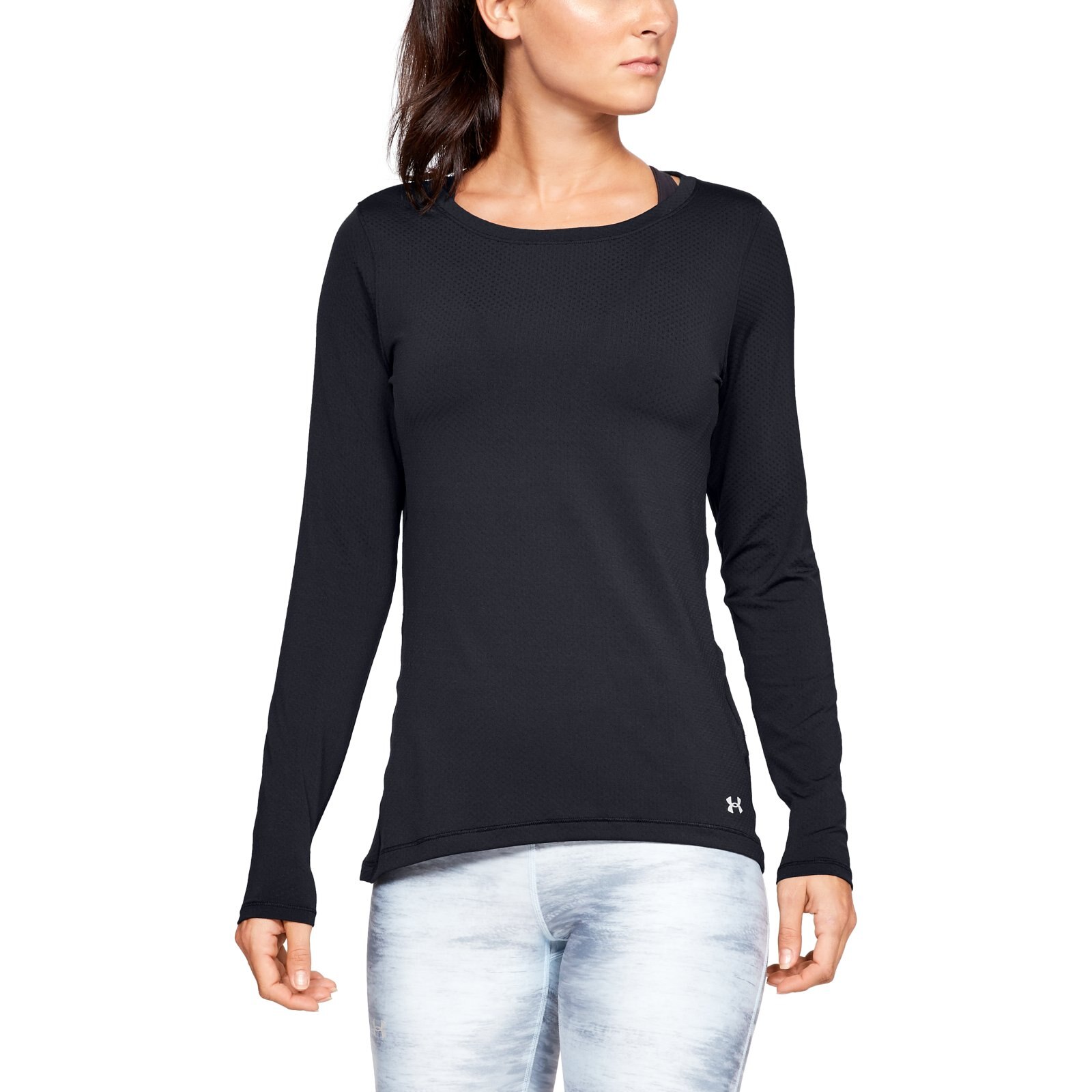 

Лонгслив женский Under Armour HG Long Sleeve черный XS, HG Long Sleeve