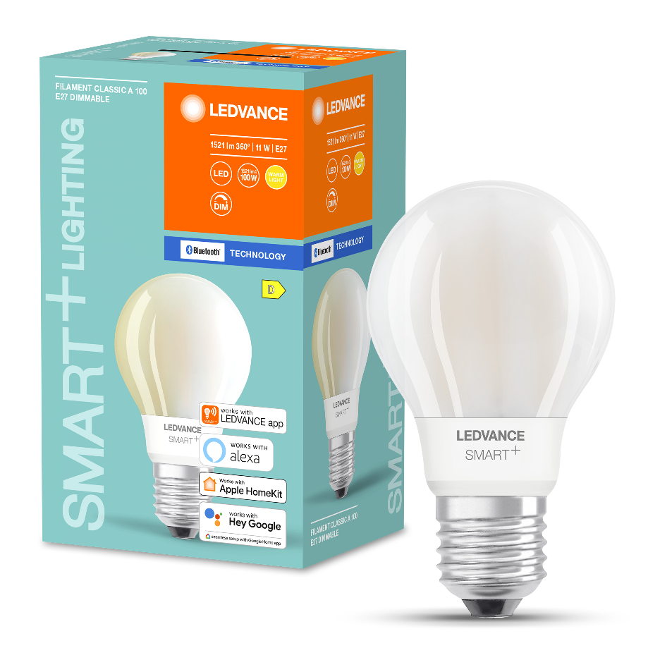 

Умная лампочка светодиодная LEDVANCE / OSRAM SMART+ A, E27, 11Вт, 2700К, 1521лм