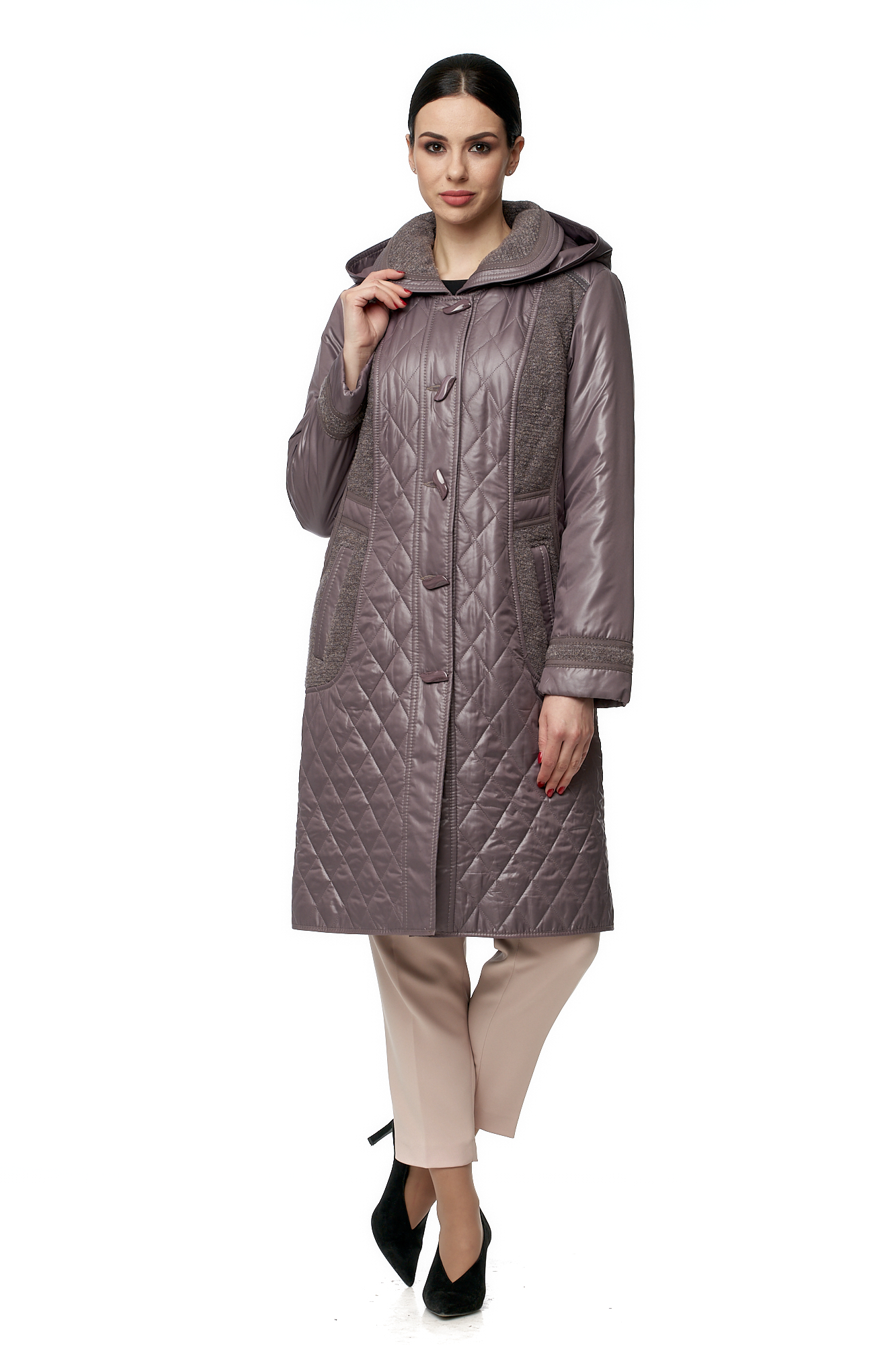 

Пальто женское МОСМЕХА 8016146 фиолетовое 58 RU, 8016146