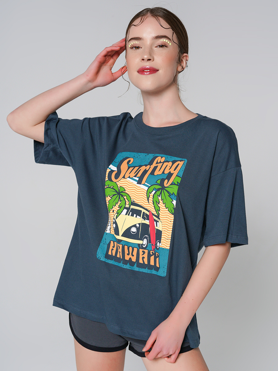 

Футболка женская ТВОЕ 89989 синяя XL, 89989