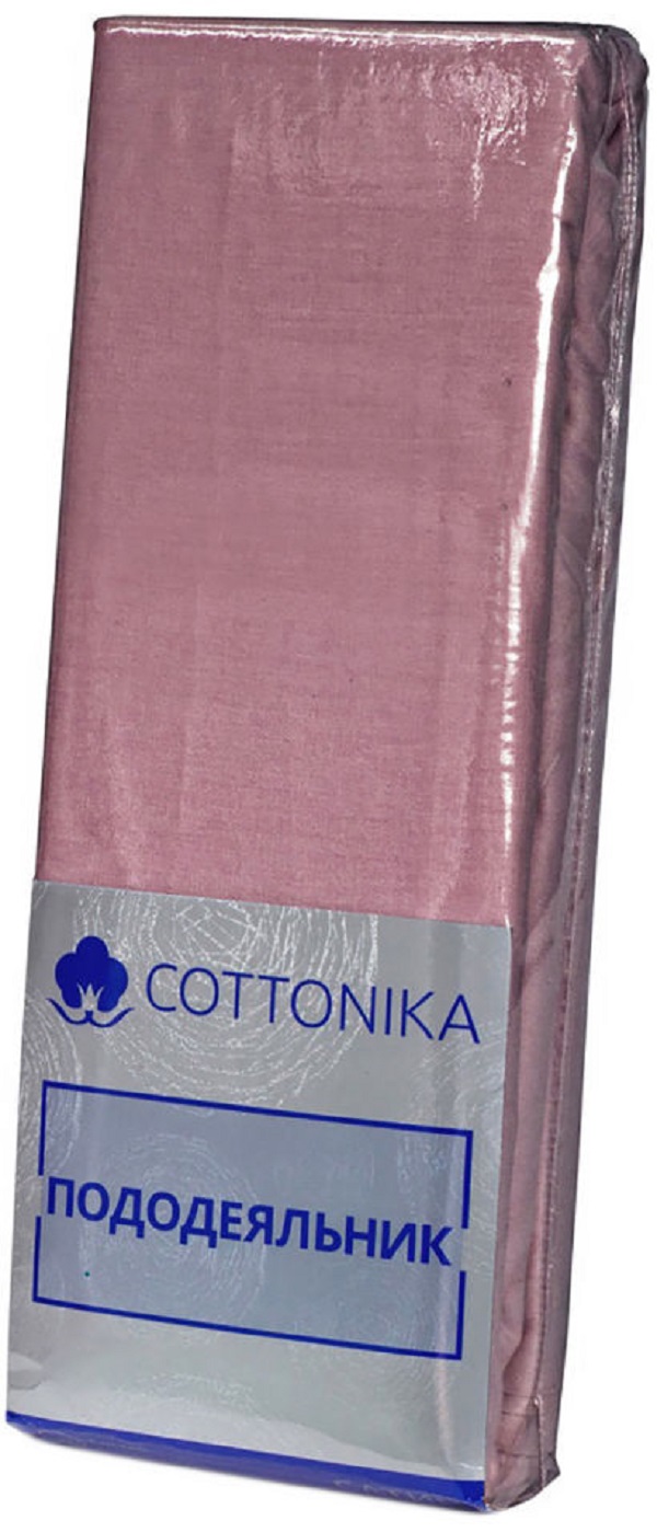 Пододеяльник Cottonika бязь 175 x 215 см сатин розовый