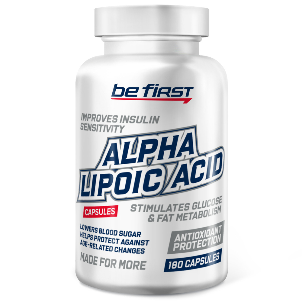 фото Альфа-липоевая кислота be first alpha lipoic acid 100 mg - 180 капсул