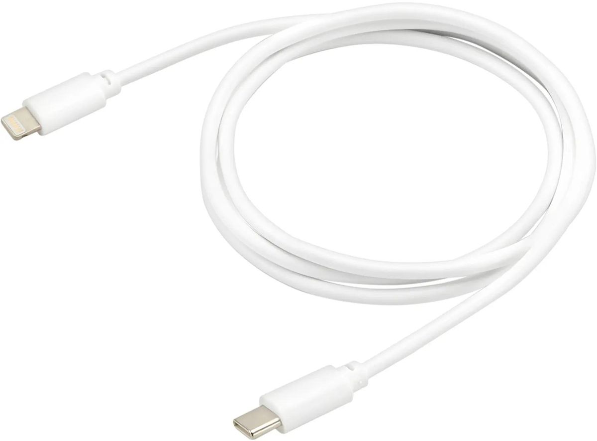 

Кабель Buro Type-C - Lightning, 3 А, 1 м, белый