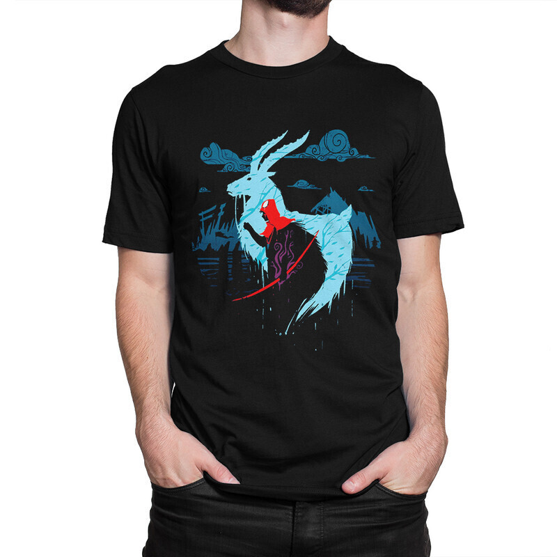 

Футболка мужская Dream Shirts Принцесса Мононоке 10006442 черная S, Принцесса Мононоке 10006442