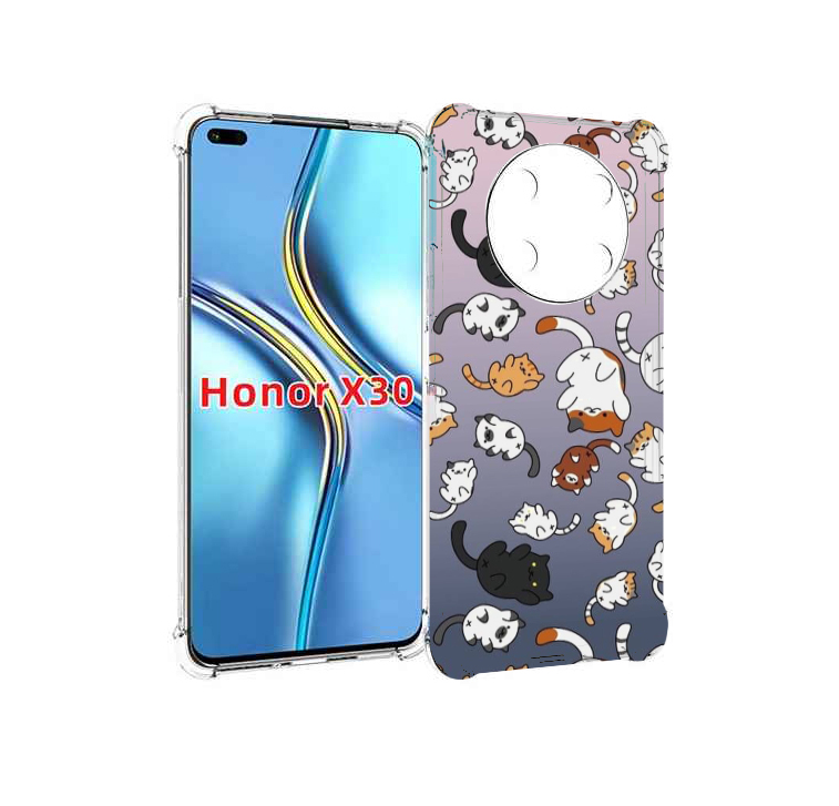 

Чехол MyPads Котики-летают для Honor X30 / Magic4 Lite 5G, Прозрачный, Tocco