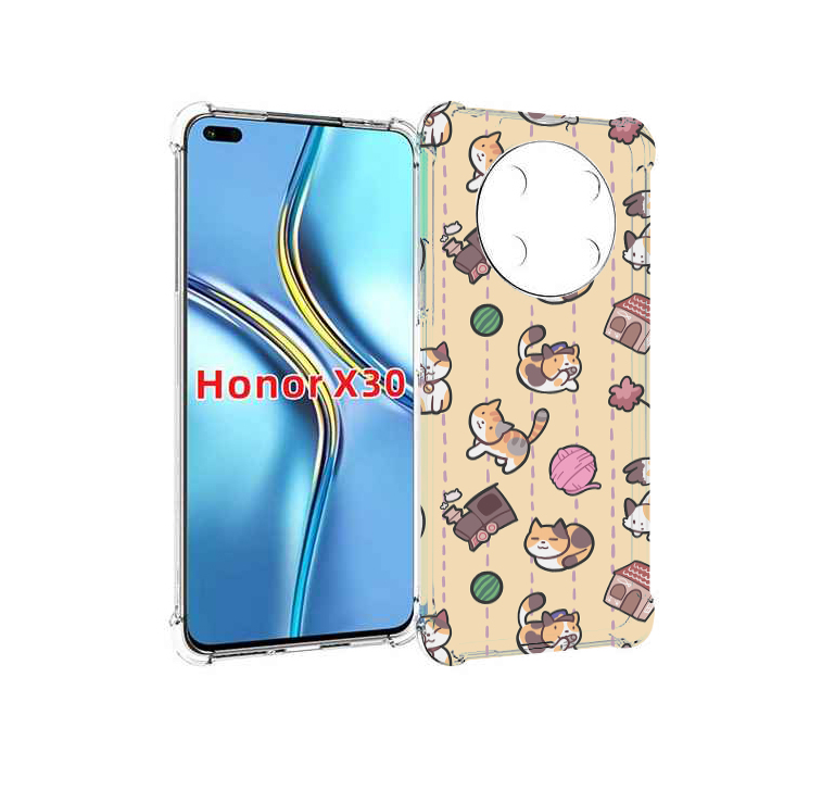 

Чехол MyPads Котики-клубочки для Honor X30 / Magic4 Lite 5G, Прозрачный, Tocco
