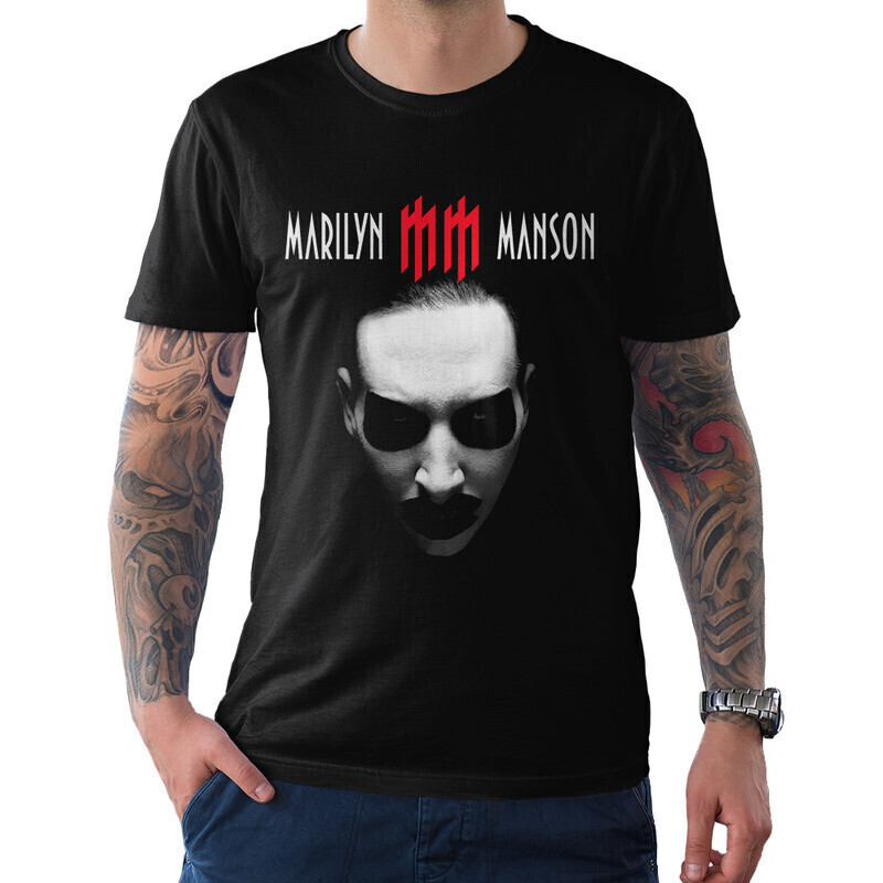 фото Футболка мужская dream shirts мэрилин мэнсон - marilyn manson 10006432 черная s