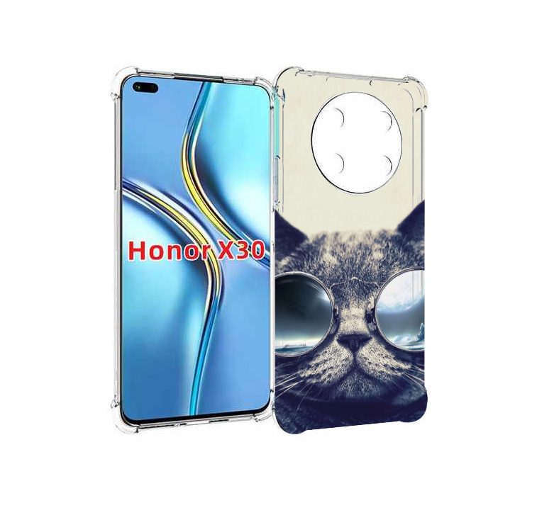 

Чехол MyPads Кот-в-очках-2 для Honor X30 / Magic4 Lite 5G, Прозрачный, Tocco