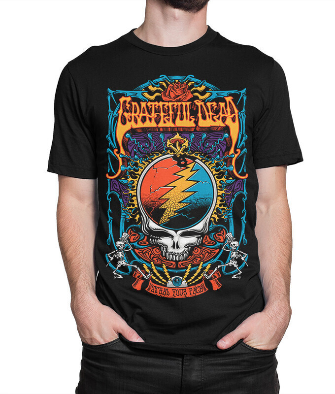 фото Футболка мужская dream shirts grateful dead 10006422 черная 3xl