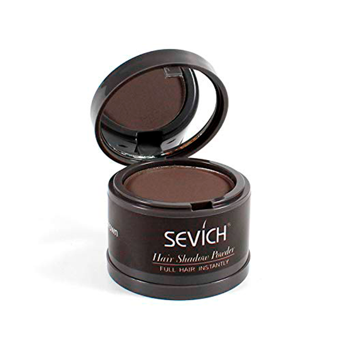 фото Пудра sevich hair line powder консилер quick cover с эффектом puff touch brown, 4 г