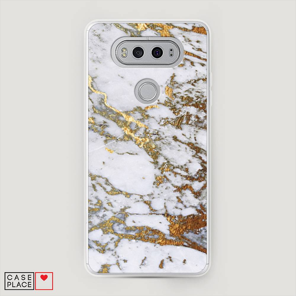 фото Чехол awog "белый мрамор" для lg v20