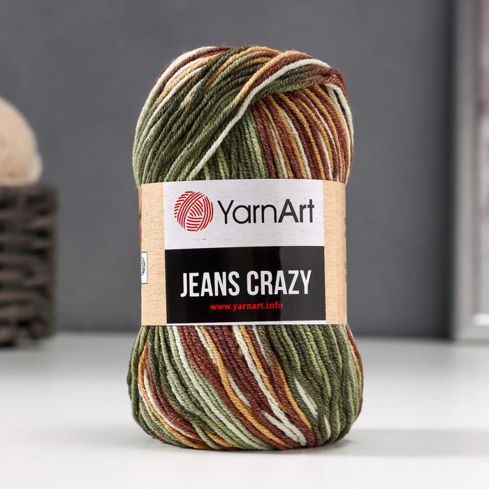 

Пряжа "Jeans crazy" 55% хлопок, 45% акрил 160м/50гр (7203 принт), Разноцветный, Пряжа для вязания "Jeans crazy"