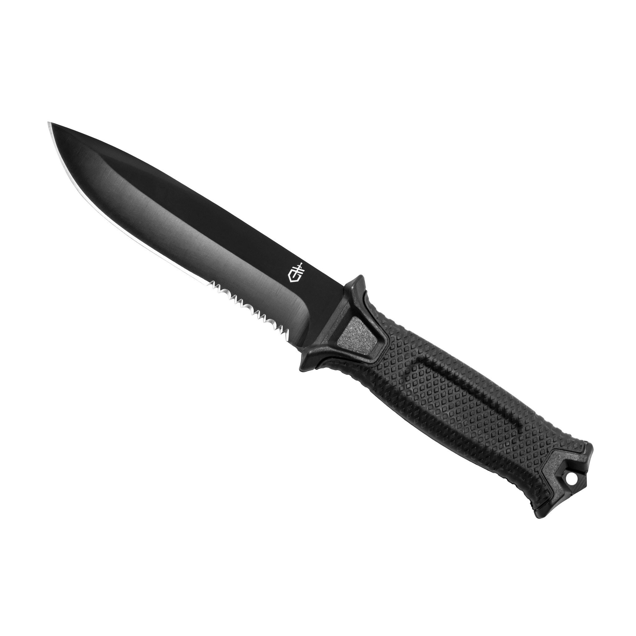 Нож для выживания Gerber Strongarm Black, серрейтор