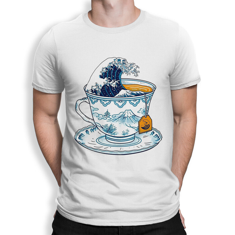 

Футболка мужская Dream Shirts Большая волна в Канагаве 10006372 белая 3XL, Большая волна в Канагаве 10006372