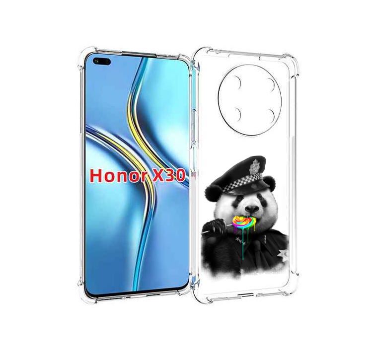 

Чехол MyPads Панда полиция для Honor X30 / Magic4 Lite 5G, Прозрачный, Tocco