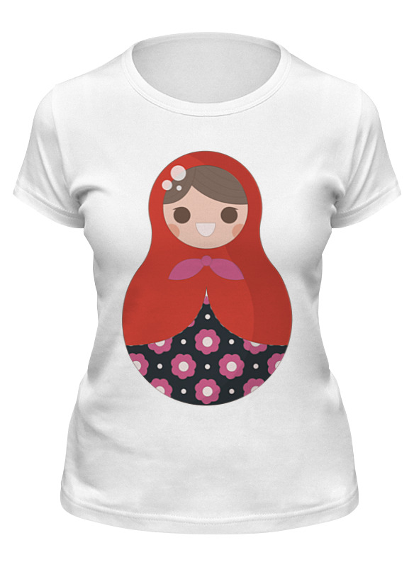 

Футболка мужская Printio Матрёшка белая 2XL, Белый, Матрёшка