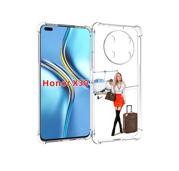 

Чехол MyPads Деловая-девушка женский для Honor X30 / Magic4 Lite 5G, Прозрачный, Tocco
