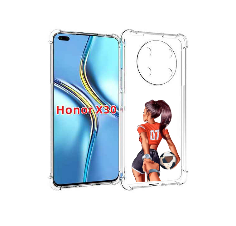 

Чехол MyPads Девушка-футболистка женский для Honor X30 / Magic4 Lite 5G, Прозрачный, Tocco