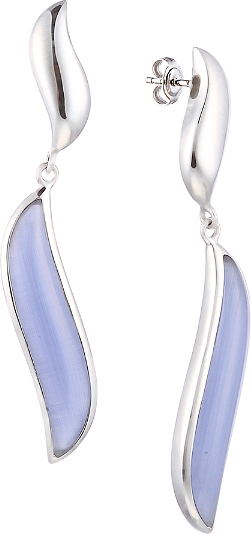 

Серьги женские из серебра Джей Ви SE0431, стекло, SE0431