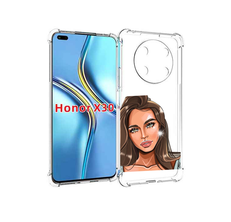 

Чехол MyPads Девушка-с-зелеными-глазами для Honor X30 / Magic4 Lite 5G, Прозрачный, Tocco