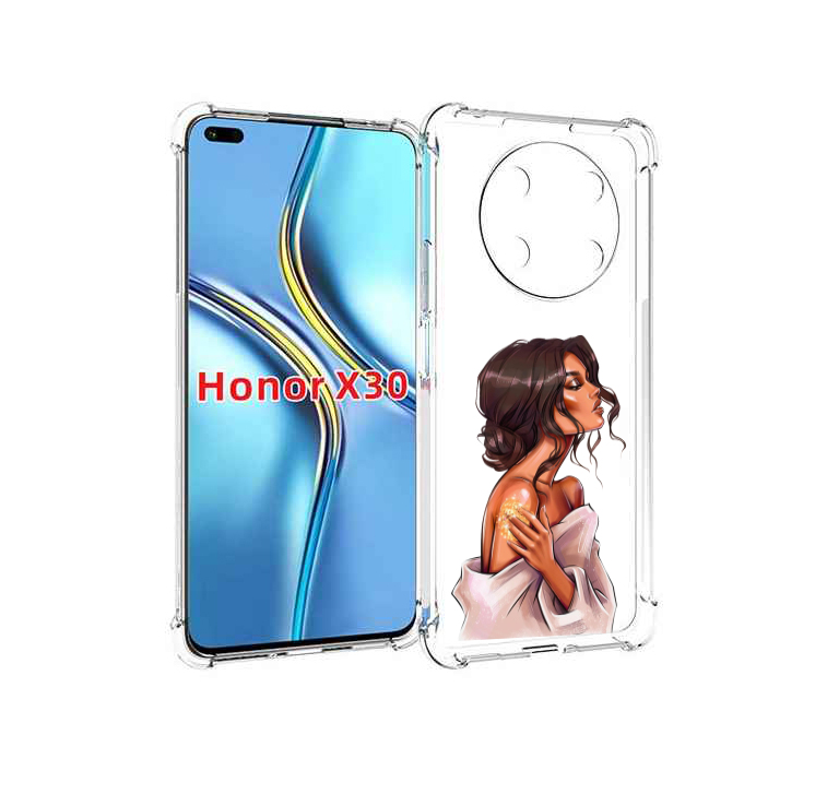 

Чехол MyPads Девушка-нежная женский для Honor X30 / Magic4 Lite 5G, Прозрачный, Tocco