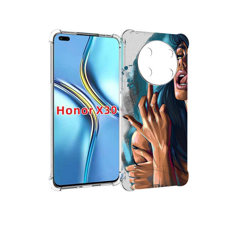 

Чехол MyPads Девушка-нарисованная-дерзкая женский для Honor X30 / Magic4 Lite 5G, Прозрачный, Tocco