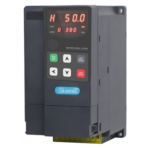 

Частотный преобразователь 380В 2.2кВт 5.1А C0022G3 M-DRIVER, Черный, C0022G3