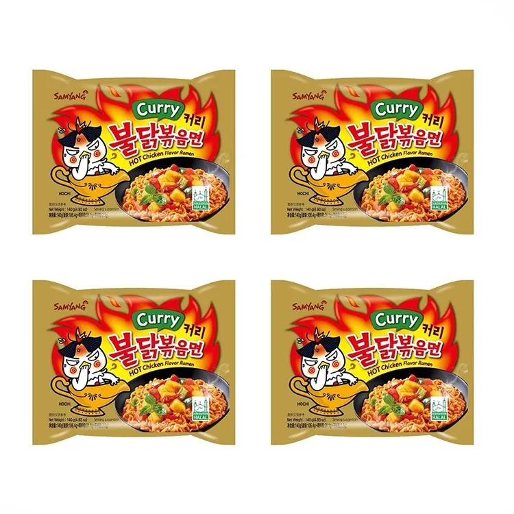 

Лапша Самянг быстрого приготовления с курицей острый Карри (4 шт. по 140 г)