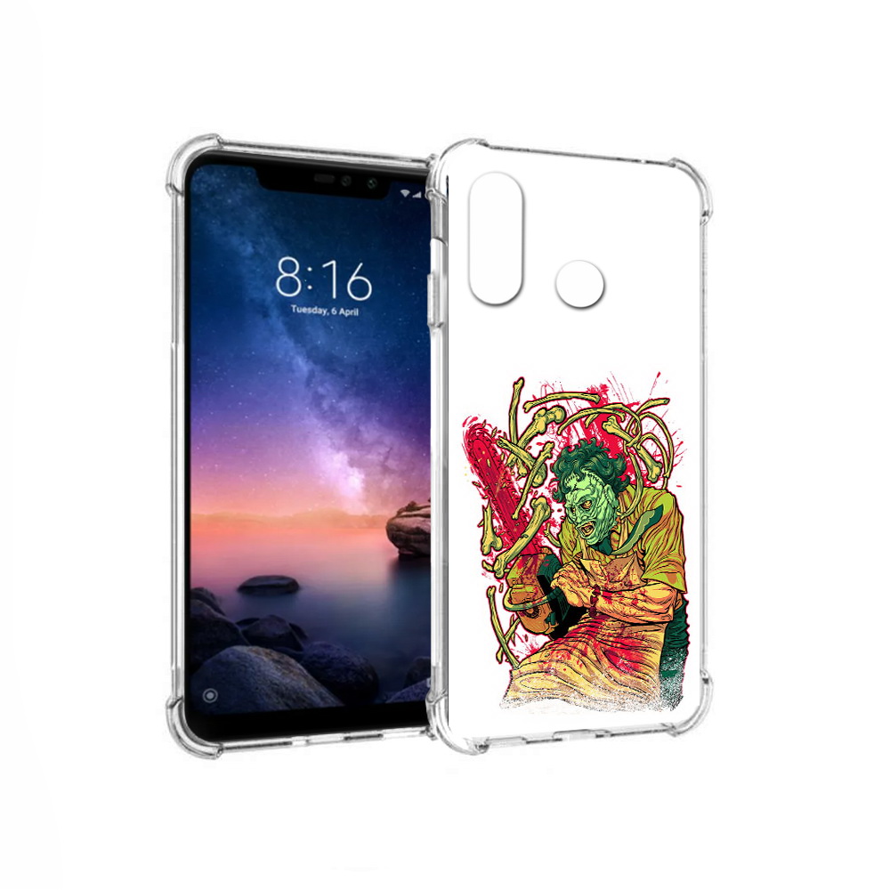 

Чехол MyPads Tocco для Xiaomi Redmi Note 6 яркий мясник (PT118671.310.711), Прозрачный, Tocco