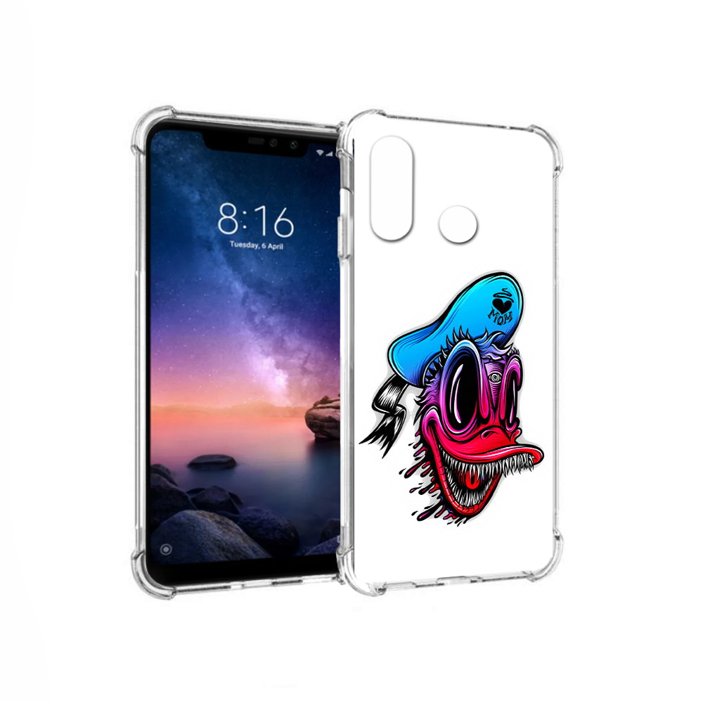 

Чехол MyPads Tocco для Xiaomi Redmi Note 6 Дональд (PT118671.310.71), Прозрачный, Tocco