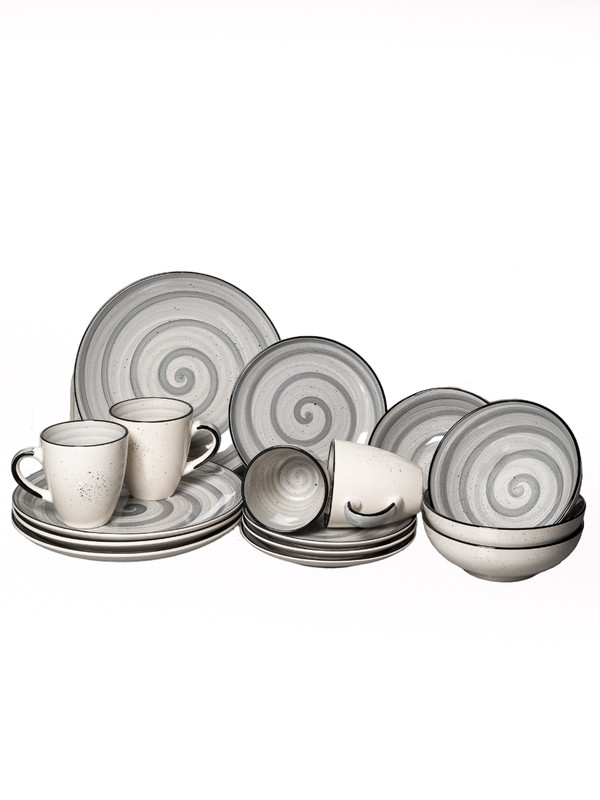 

Столовый сервиз Elrington 16 предметов 139-27073-graphite16, Серый