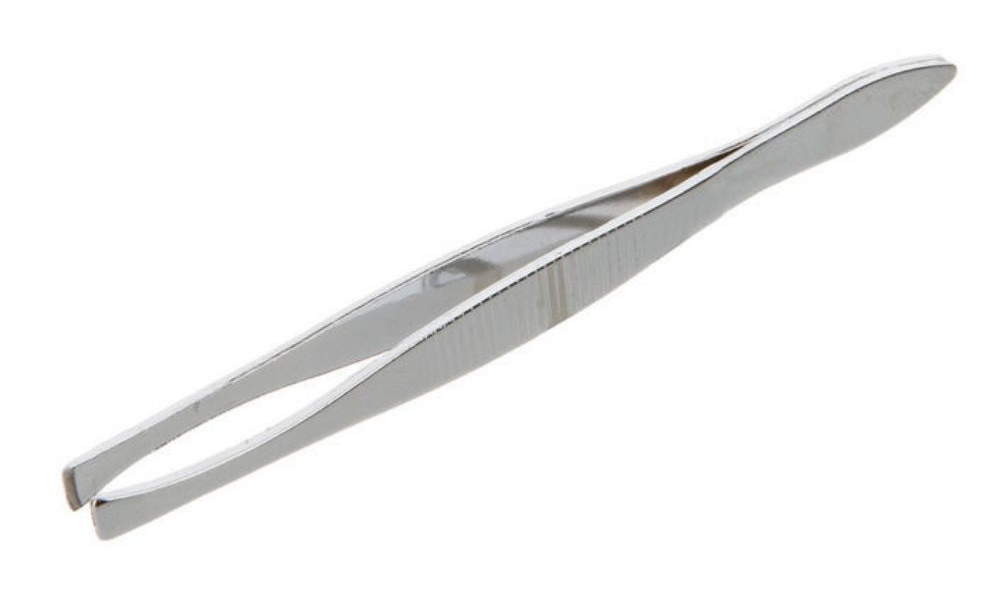 

Пинцет прямой для бровей Zinger TA-11 straight, Серебристый