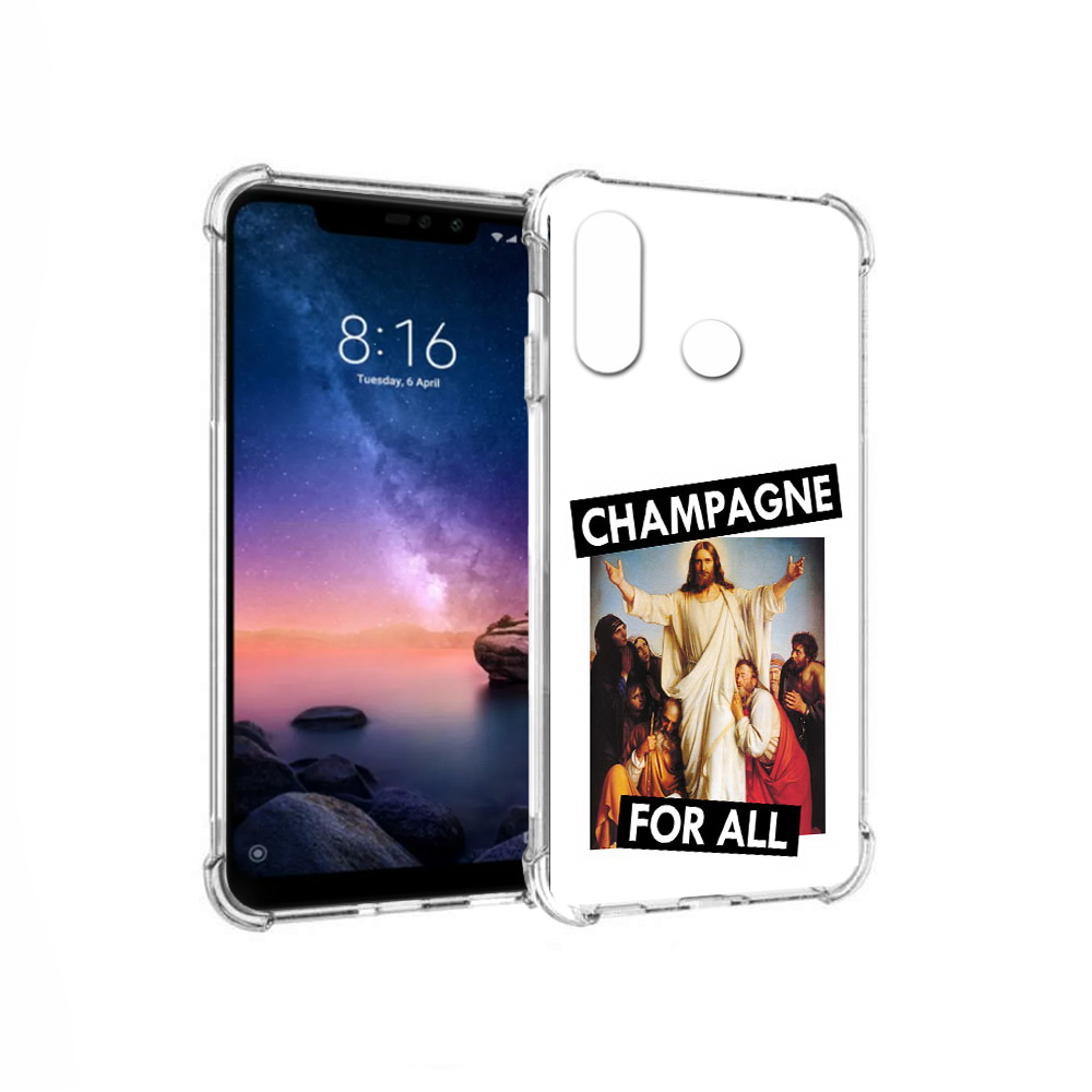 

Чехол MyPads Tocco для Xiaomi Redmi Note 6 шампанское (PT118671.310.697), Прозрачный, Tocco
