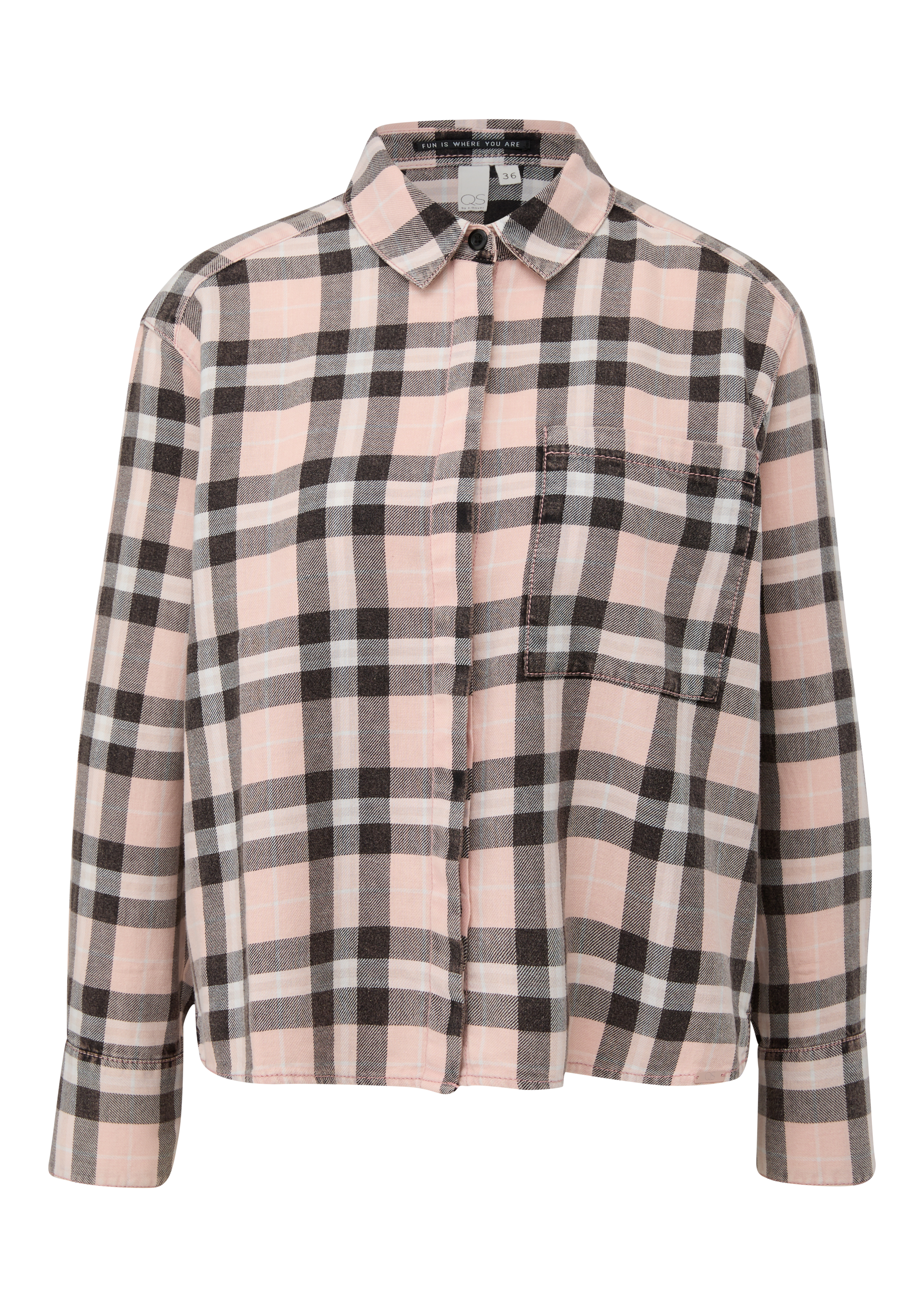 Блуза женская QS by sOliver 213503020N0 розовая 40 DE 4990₽