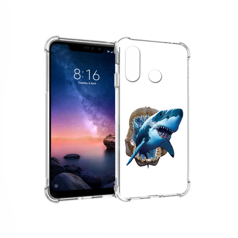 

Чехол MyPads Tocco для Xiaomi Redmi Note 6 челюсти (PT118671.310.675), Прозрачный, Tocco