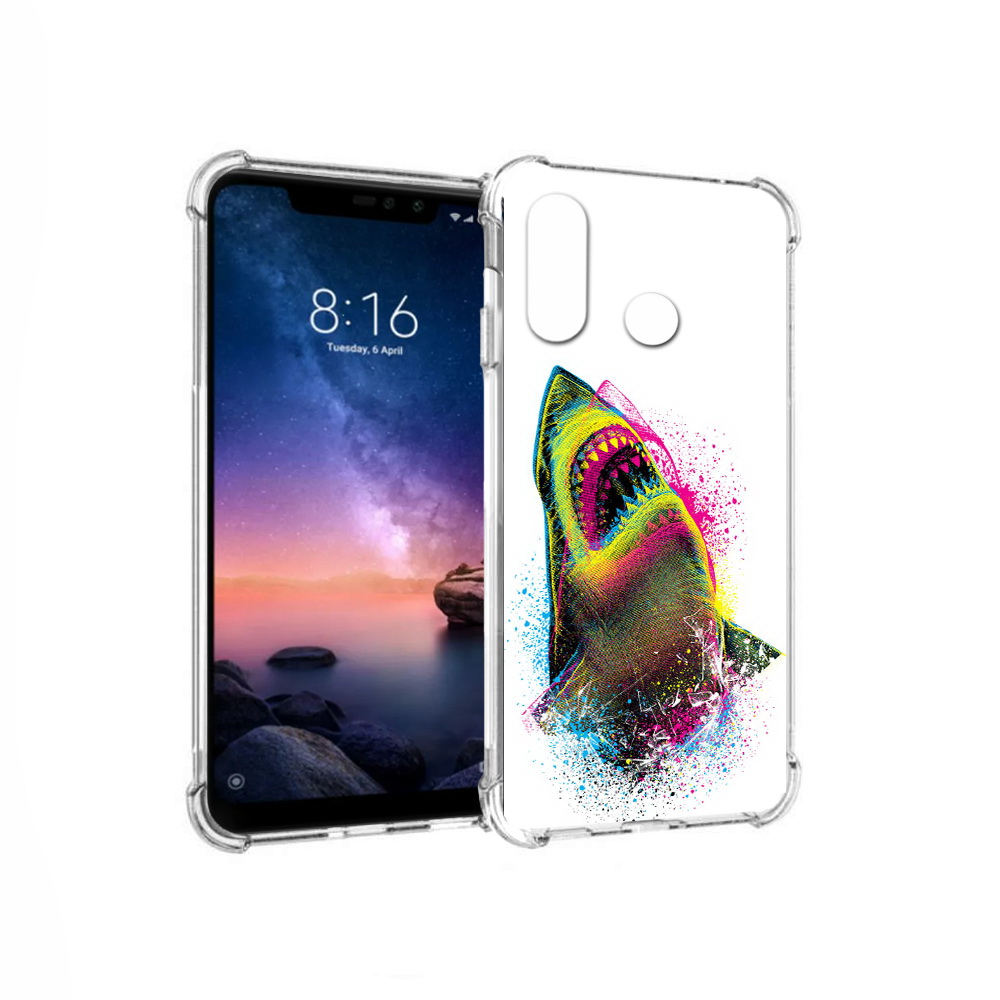 

Чехол MyPads Tocco для Xiaomi Redmi Note 6 челюсти-2 (PT118671.310.674), Прозрачный, Tocco