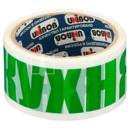 

Клейкая лента Unibob с логотипом "КУХНЯ" 50 мм х 36 м, 10 шт, 30308-10
