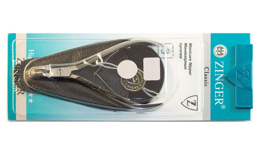 Маникюрные кусачки Zinger MC-350 HBP K1N ручной заточки с кожаным футляром маникюрные ножницы zinger b 553 d sh is ручной заточки
