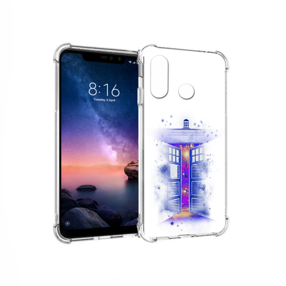 

Чехол MyPads Tocco для Xiaomi Redmi Note 6 фиолетовый уголок абстракция (PT118671.310.659), Прозрачный, Tocco