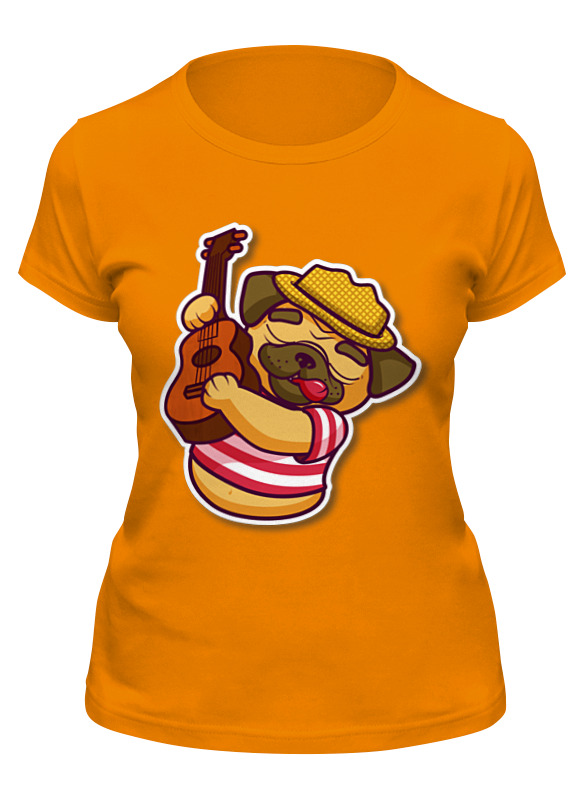 

Футболка женская Printio Монстрик оранжевая 2XL, Оранжевый, Монстрик