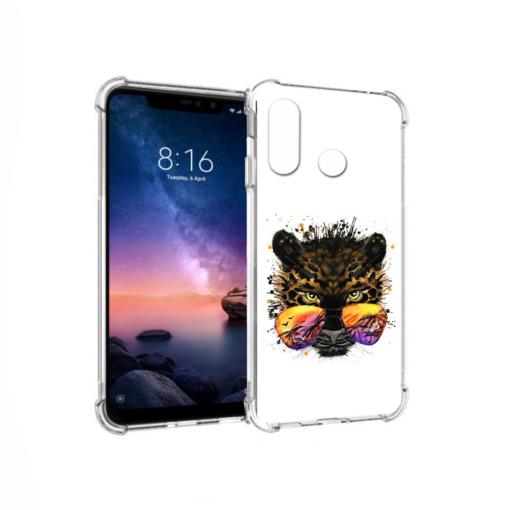 

Чехол MyPads Tocco для Xiaomi Redmi Note 6 тропический леопард (PT118671.310.649), Прозрачный, Tocco