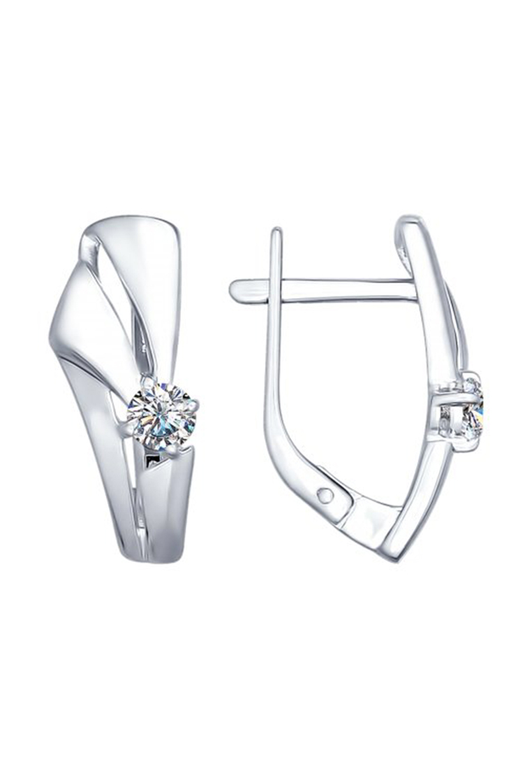 

Серьги из серебра с фианитом SOKOLOV 89020035, 89020035_k