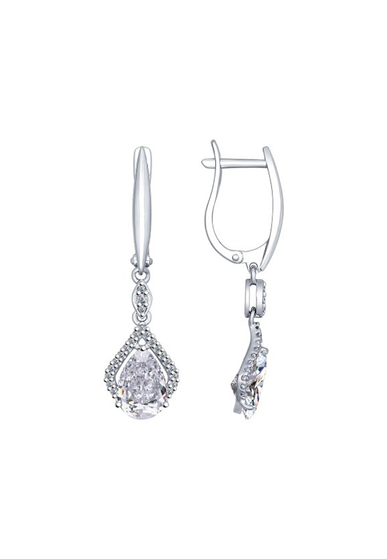

Серьги из серебра с фианитом SOKOLOV 94022388, 94022388_k