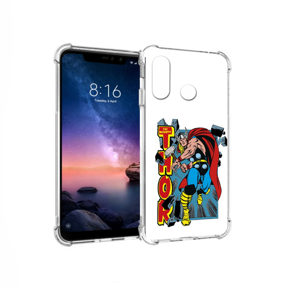 

Чехол MyPads Tocco для Xiaomi Redmi Note 6 тор комикс (PT118671.310.645), Прозрачный, Tocco